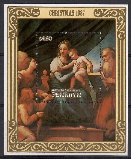 Znaczek Penrhyn 1987 Mi bl 79 Czyste **