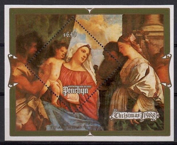 Znaczek Penrhyn 1988 Mi bl 82 Czyste **
