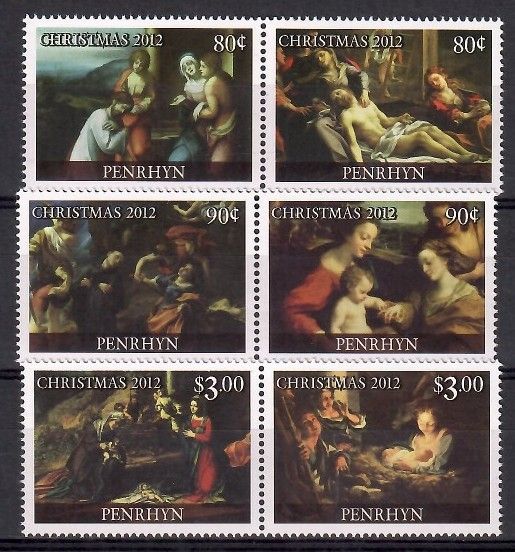 Znaczek Penrhyn 2012 Mi 670-675 Czyste **