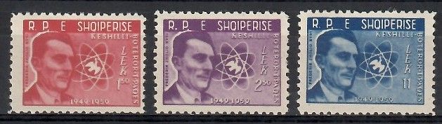 Znaczek Albania 1959 Mi 575-577 Czyste **