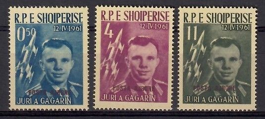 Znaczek Albania 1962 Mi 647-649a Czyste **