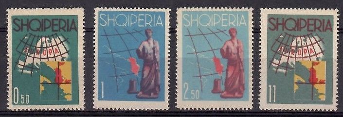 Znaczek Albania 1962 Mi 683-686 Czyste **