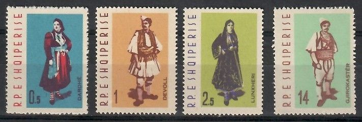 Znaczek Albania 1962 Mi 695-698 Czyste **