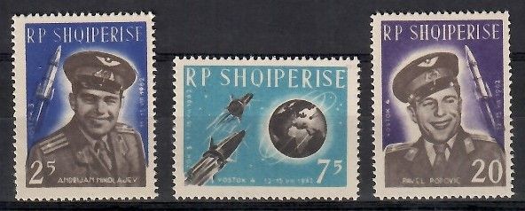 Znaczek Albania 1963 Mi 727-729 Czyste **