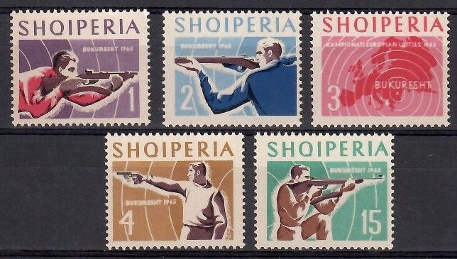 Znaczek Albania 1965 Mi 934-938 Czyste **