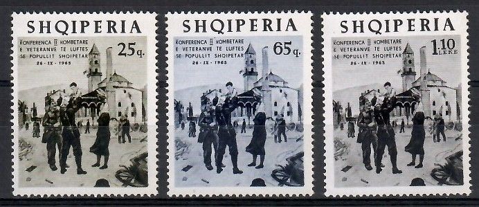 Znaczek Albania 1965 Mi 979-981 Czyste **