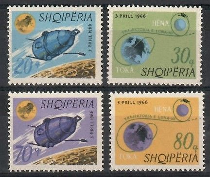 Znaczek Albania 1966 Mi 1067-1070 Czyste **