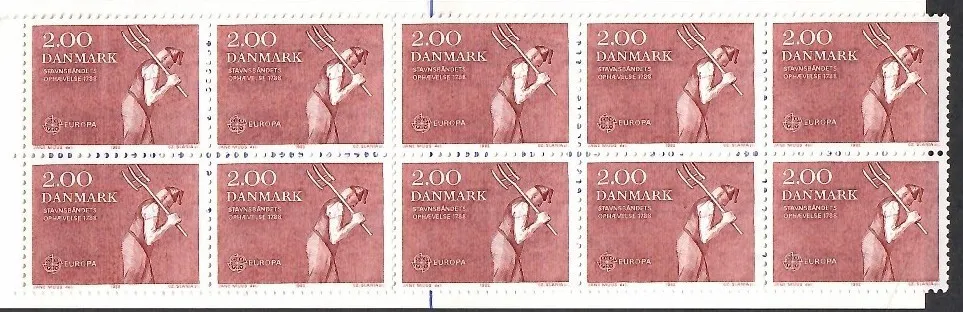 Znaczek  Dania 1982 Mi mh 749 Czyste **