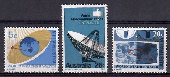 Znaczek Australia 1968 Mi 395-397 Czyste **