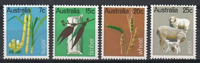 Znaczek Australia 1969 Mi 418-421 Czyste **