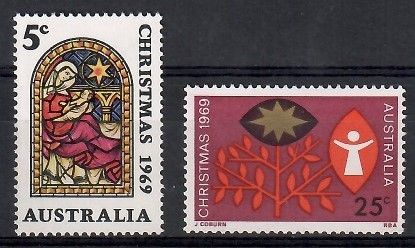 Znaczek Australia 1969 Mi 422-423 Czyste **