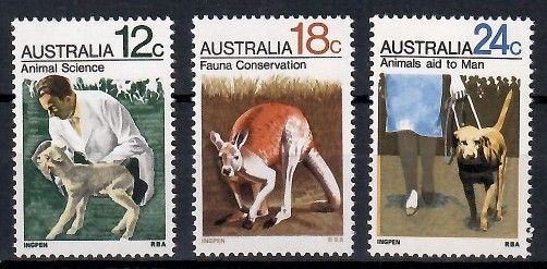 Znaczek Australia 1971 Mi 469-471 Czyste **