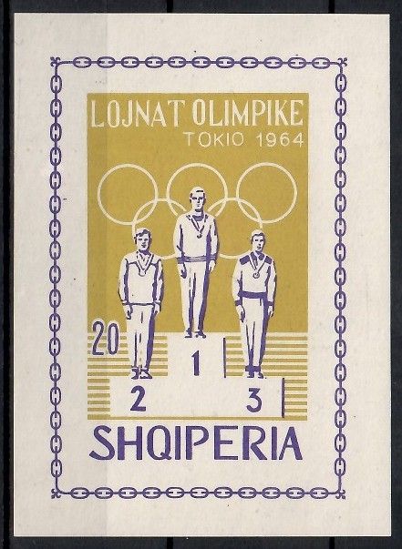 Znaczek Albania 1964 Mi bl 26B Czyste **