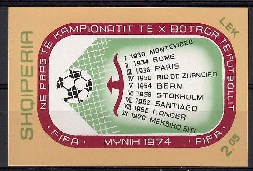 Znaczek Albania 1973 Mi bl 49 Czyste **