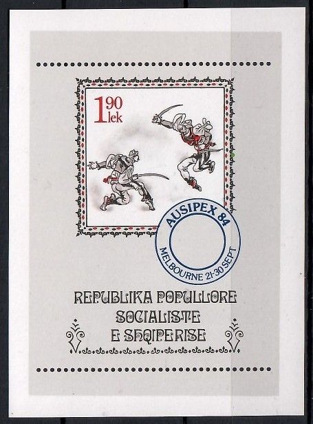 Znaczek Albania 1984 Mi bl 81 Czyste **