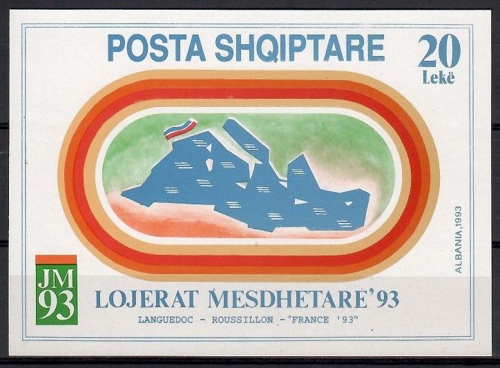 Znaczek Albania 1993 Mi bl 99 Czyste **