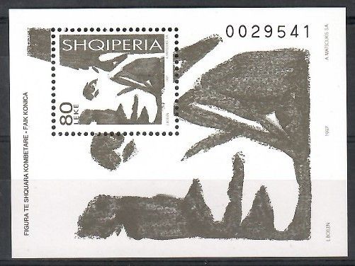 Znaczek Albania 1997 Mi bl 110 Czyste **
