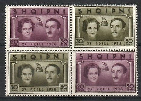 Znaczek Albania 1938 Mi 272-273 Czyste **