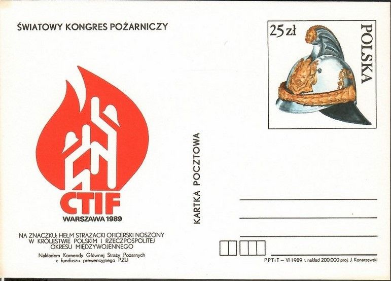 Znaczek Polska 1989 Fi Cp 1001 Całostka pocztowa