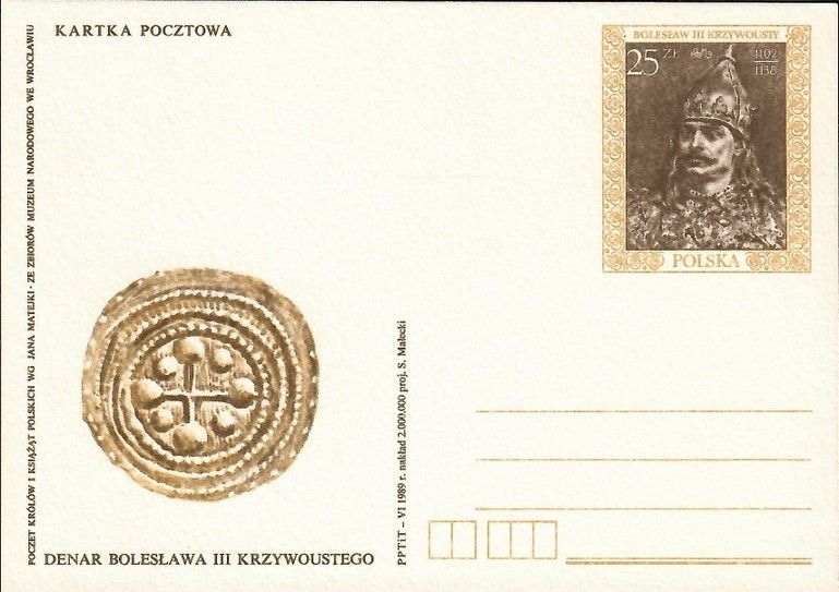 Znaczek Polska 1989 Fi Cp 999 Całostka pocztowa