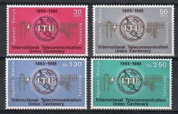 Znaczek Kenia Uganda Tanganyika 1965 Mi 140-143 Czyste **