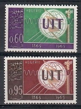 Znaczek Algieria 1965 Mi 439-440 Czyste **