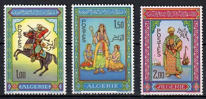 Znaczek Algieria 1966 Mi 464-466 Czyste **