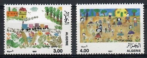 Znaczek Algieria 1991 Mi 1044-1045 Czyste **