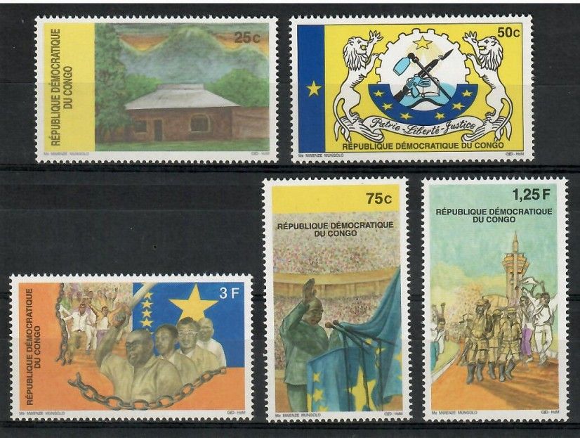 Znaczek Kongo Kinszasa / Zair 1999 Mi 1361-1365 Czyste **