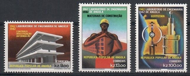 Znaczek Angola 1982 Mi 672-674 Czyste **