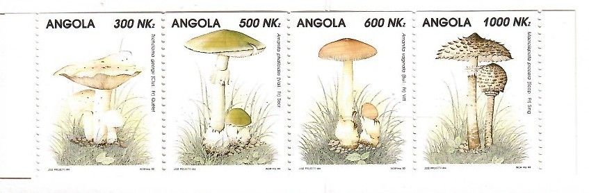 Znaczek Angola 1993 Mi mh 945-948C Czyste **
