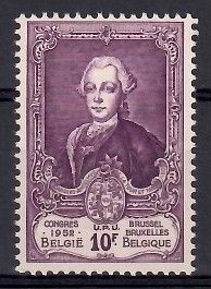 Znaczek Belgia 1952 Mi 938 Czyste **