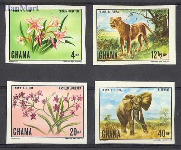 Znaczek Ghana 1970 Mi 413-416B Czyste **