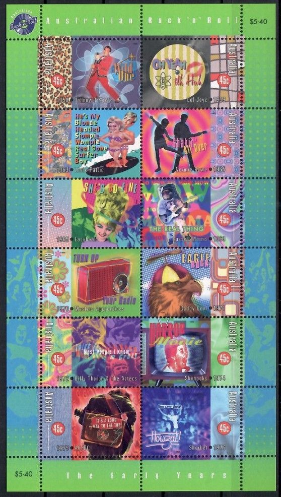 Znaczek Australia 1998 Mi ark 1720-1731 Czyste **