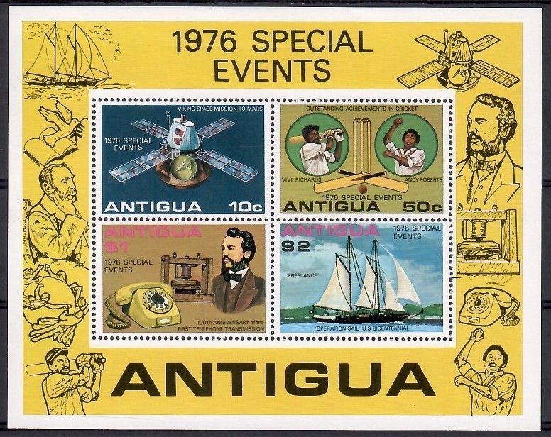 Znaczek Antigua i Barbuda 1976 Mi bl 27 Czyste **