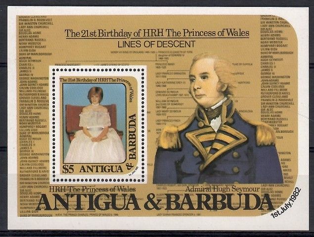 Znaczek Antigua i Barbuda 1982 Mi bl 63 Czyste **