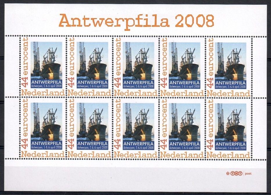 Znaczek Holandia 2008 Mi per ark 2648 Czyste **