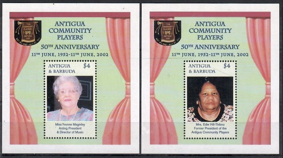 Znaczek Antigua i Barbuda 2002 Mi bl 534-535 Czyste **