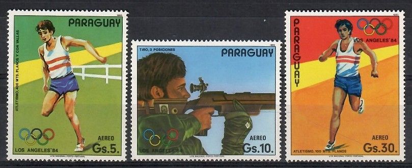 Znaczek Paragwaj 1984 Mi 3745-3747 Czyste **