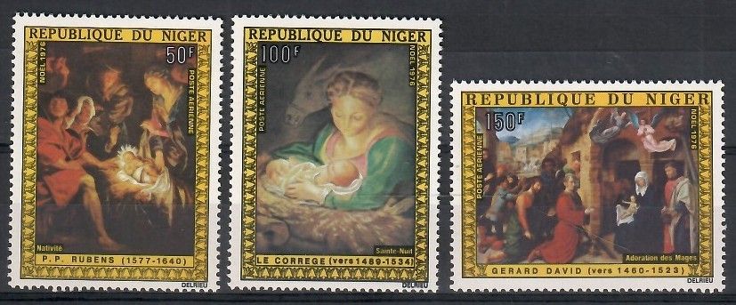 Znaczek Niger 1976 Mi 555-557 Czyste **