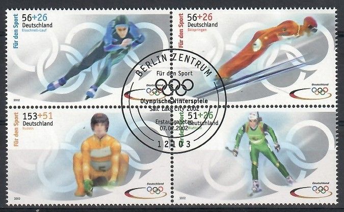 Znaczek Niemcy 2002 Mi 2237-2240 Stemplowane