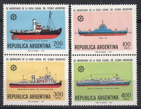Znaczek Argentyna 1978 Mi 1364-1367 Czyste **