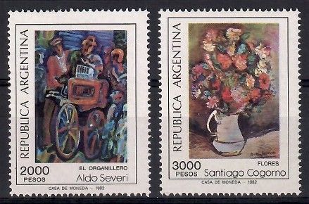 Znaczek Argentyna 1982 Mi 1572-1573 Czyste **