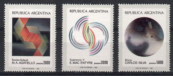 Znaczek Argentyna 1982 Mi 1588-1590 Czyste **