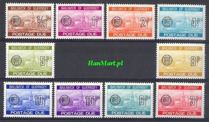 Znaczek Guernsey 1977 Mi por 18-27 Czyste **