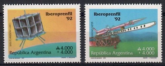 Znaczek Argentyna 1991 Mi 2109-2110 Czyste **