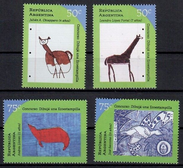 Znaczek Argentyna 1997 Mi 2381-2384 Czyste **