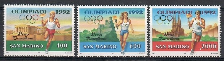 Znaczek San Marino 1991 Mi 1474-1476 Czyste **