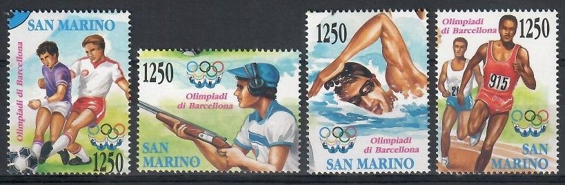 Znaczek San Marino 1992 Mi 1510-1513 Czyste **