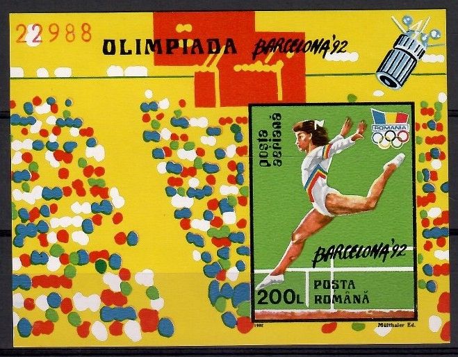 Znaczek Rumunia 1992 Mi bl 275 Czyste **